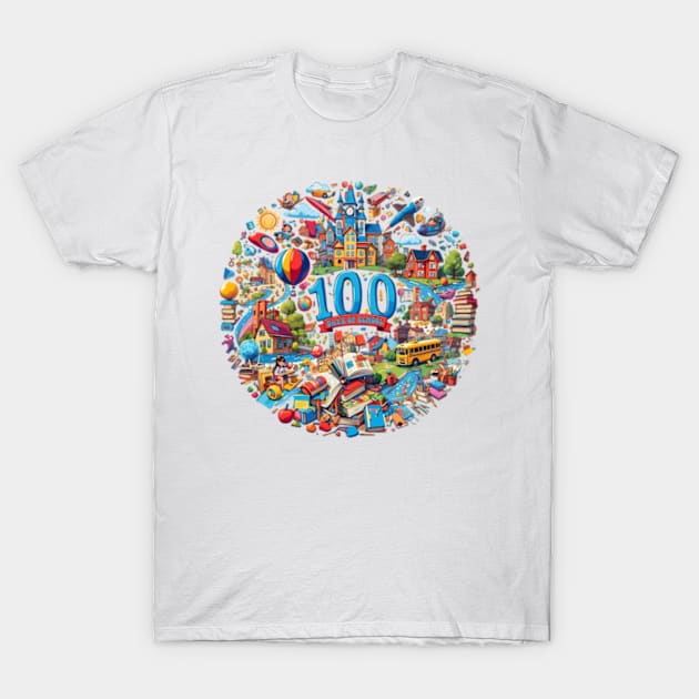 Funny 100 days of school adventure T-Shirt by BrisaArtPrints